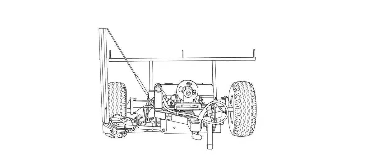 agricultural-balers-EP-9GD 2.5 Single-Blade Traction Lawn Mower-draft