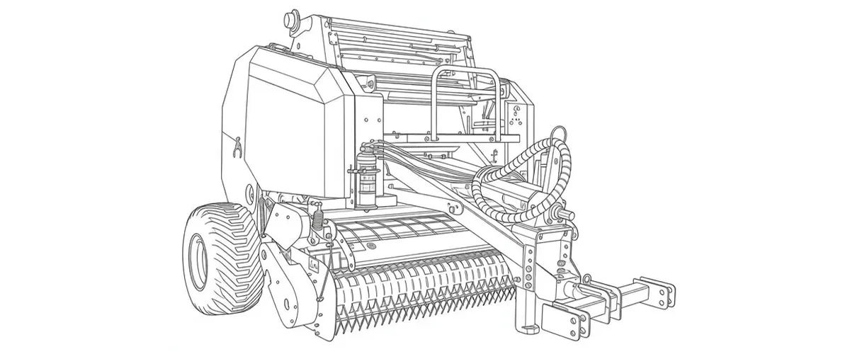farm-balers-9YG-1.0 Round baler-for-draft