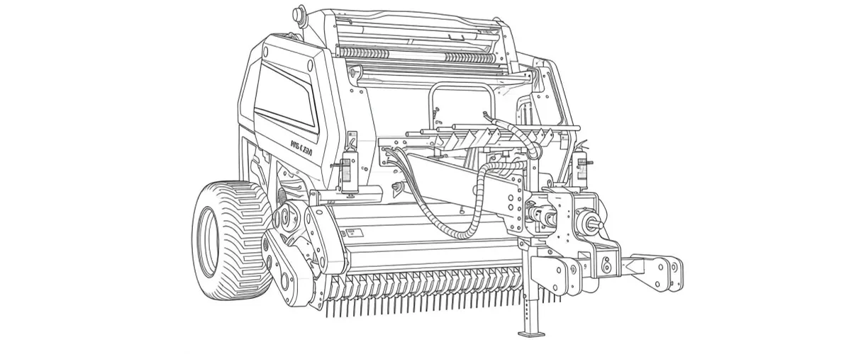 farm-balers-9YG-1.25A Round baler-for-draft