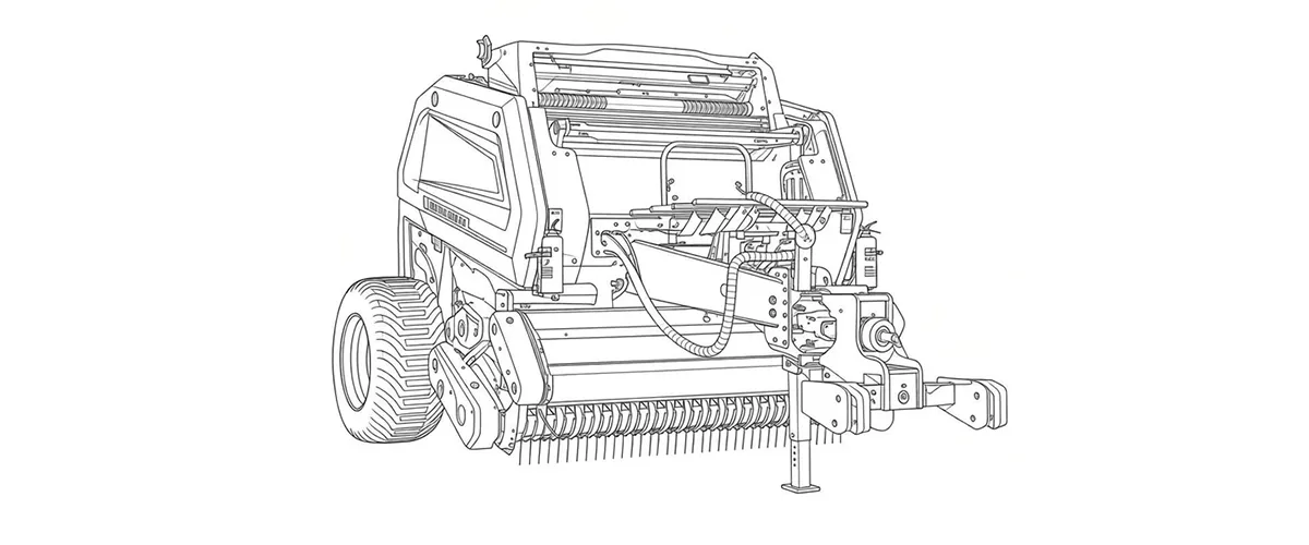 farm-balers-9YG-2.24D-Round baler-Classic-for-draft