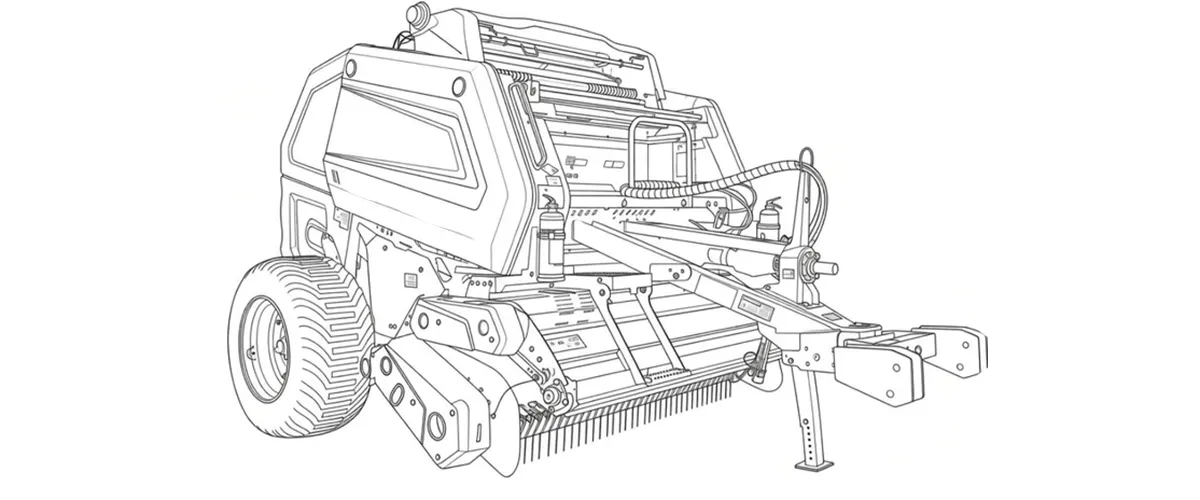 farm-balers-9YG-2.24D Round baler-for-drafts