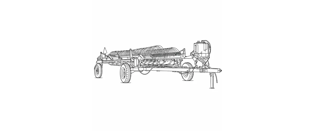 farm-balers-EP-9LH-12 Horizontal Hay Rake-draft
