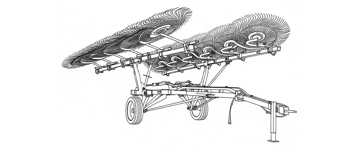 farm-balers-EP-9LZ-6.0 Disc-type Hay Rake-draft