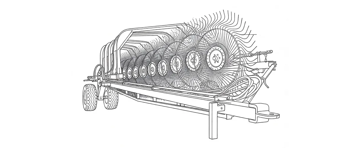 farm-balers-EP-9LZY-9.0 Disc-type Hay Rake-draft